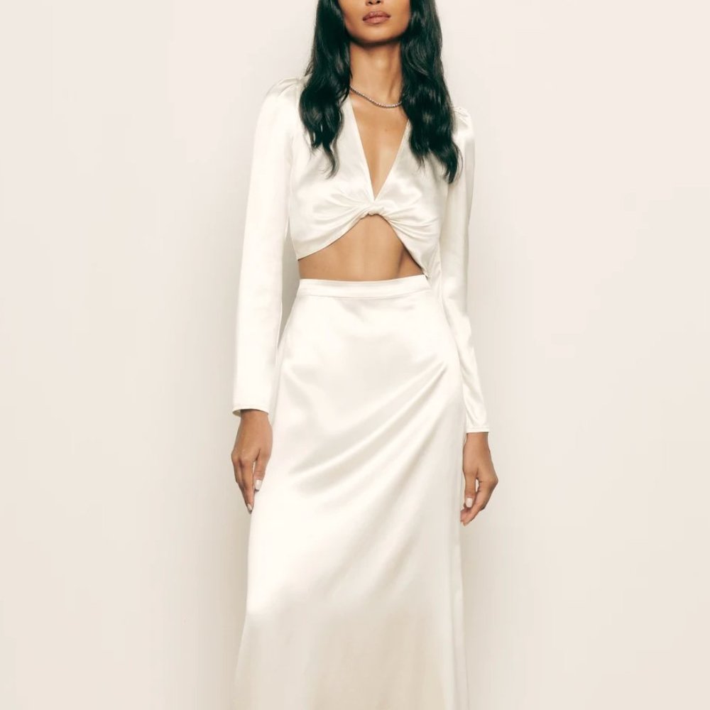 Reformation Barcelona Silk Two Piece